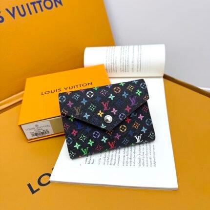 Louis Vuitton x Murakami Victorine Wallet Small Wallet Monogram coated canvas - Black Multicolored