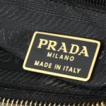 Prada Tessuto Impuntu Quilted Flap Shoulder Black Bag - Image 20