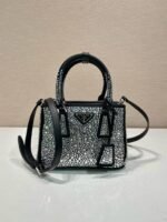 Prada Galleria Satin Mini-bag With Crystal - Bag - Image 3