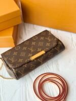 [TOP]Louis Vuitton LV GHW Favorite MM Shoulder Bag - Brown - Image 5