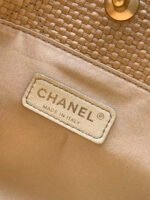 Chanel Maxi Shopping Bag Braided Raffia - Dark Beige - Image 9