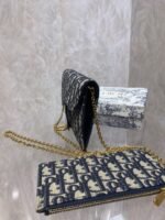 [TOP] Dior SADDLE bag Blue Dior Oblique Jacquard - Bag - Image 6