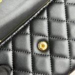 Chanel Counterfeit Caviar Leather Wallet-Black Gold Wallet - Image 7