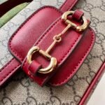 Gucci Horsebit 1955 Small Red Shoulder Bag - Image 7