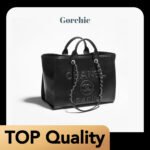 [TOP]Chanel Shopping Tote Bag Mixed Fibres, Calfskin & Silver-Tone Metal-Black - Bag