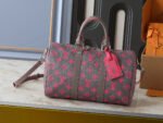 Louis Vuitton Keepall Bandoulière Monogram Glow coated canvas Gray/Pink - Bag - Image 2