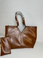 Saint Laurent Oversized Tote Bag - Brown Bag - Image 3