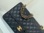 [TOP]Chanel Classic Flag Bag Classic Double Flap Black Caviar Gold Hardware - Bag - Image 16