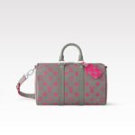 Louis Vuitton Keepall Bandoulière Monogram Glow coated canvas Gray/Pink - Bag
