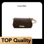 [TOP]Louis Vuitton LV GHW Favorite MM Shoulder Bag - Brown