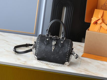 Louis Vuitton Speedy Trunk 20 Black Monogram - Bag