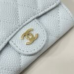 Chanel White Metallic Calfskin Quilted Flap Chain Waist Bag - Image 7