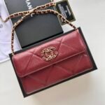 Chanel Chain Shoulder Crossbody Small Bag - Burgundy Bag