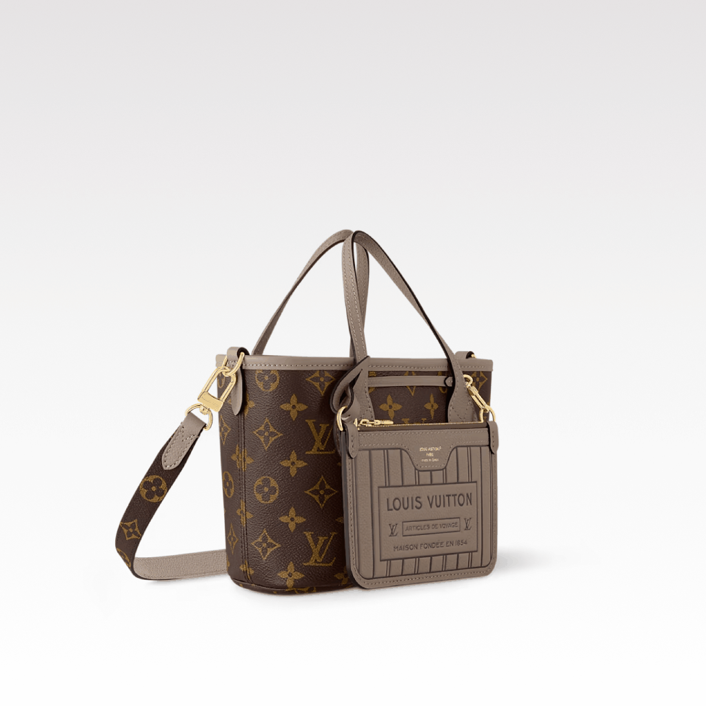 b3969c913fc2ccbf03e46fd1e1141f7c Louis Vuitton Neverfull Gray Small Handbag - Bag - Image 1