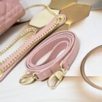 Dior Mini Lady Dior Bag Pink Cannage Calfskin Golden Hardware - Bag - Image 6