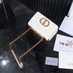[TOP] Dior Small Caro Bag Ivory Supple Cannage Calfskin White - Bag - Image 6