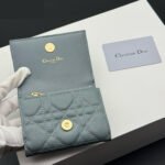 Dior Caro Montaigne Glycine Wallet-Haze Blue Wallet - Image 9