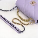 Chanel Calfskin Quilted Chanel 19 Flap Light Purple -Golden - Bag - Image 7