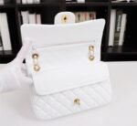 Chanel Classic Double Flap Bag White Golden Hardware - Bag - Image 6