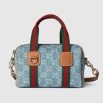 Gucci Mini GG Light blue and white GG denim Handbag