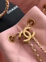 CHANEL 25 Small Handbag Grained Calfskin & Gold-Tone Metal Pink -Bag - Image 11