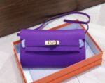 Hermes Kelly Wallet to Go Gold Hardware - Image 3