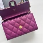 Chanel Chain Shoulder Crossbody Small Bag - Purple Bag - Image 2