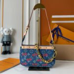 Louis Vuitton x Murakami LV x TM Pochette Denim Accessoires Bag - Image 3