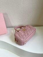 Miu Miu Arcadie matelassé nappa leather bag Pink S-wide Size - Bag - Image 4