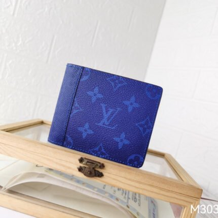 Louis Vuitton Multiple Blue Wallet