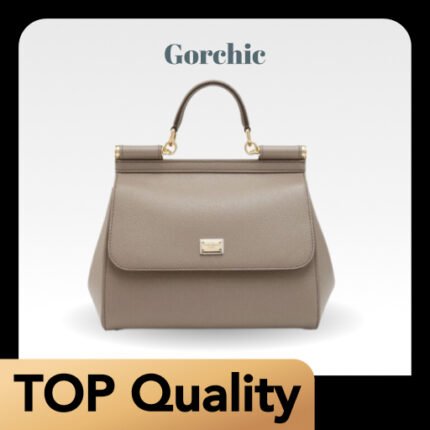 [TOP] Dolce & Gabbana Sicily Handbag - Elephant Gray Bag
