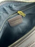 Saint Laurent YSL Vintage Bowling Bag - Coffee Leather Bag - Image 6