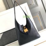 Balenciaga Lock Trim Large Tramp Bag - Black Gold Bag