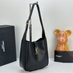 Saint Laurent LE 5 À 7 small bag in soft python Black - Bag - Image 3