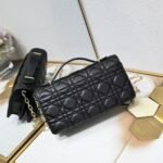 Dior Mini Bag Black Cannage Lambskin - Image 3