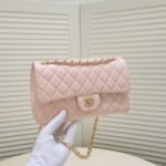 Chanel Classic Double Flap Bag Pink Golden Hardware - Bag - Image 6