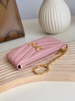 Saint Laurent Ball-Patterned Cowhide Wallet -Pink Wallet - Image 6