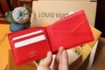 [TOP]Louis Vuitton Red Taurillon Leather Slender Wallet - Image 5