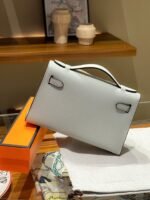 Hermes Kelly Mini 1st Kelly Pochette Generation Epsom Palm Leather-Light Blue - Image 2