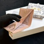 Dior Caro Dahlia Wallet-Pink Leather  Wallet - Image 6