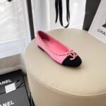 Chanel Patent Calfskin Ballet Flats Vntage Pink- Shoes - Image 8
