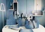 Dior Toujours Bag - Blue Denim Dior Oblique Jacquard - Image 10