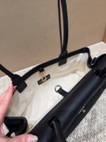 Chanel Gold-Tone Small Tote Bag - Black - Image 7