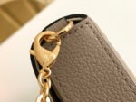 Louis Vuitton POCHETTE FÉLICIE Chain Bag - Elephant Gray Embossed Bag - Image 7