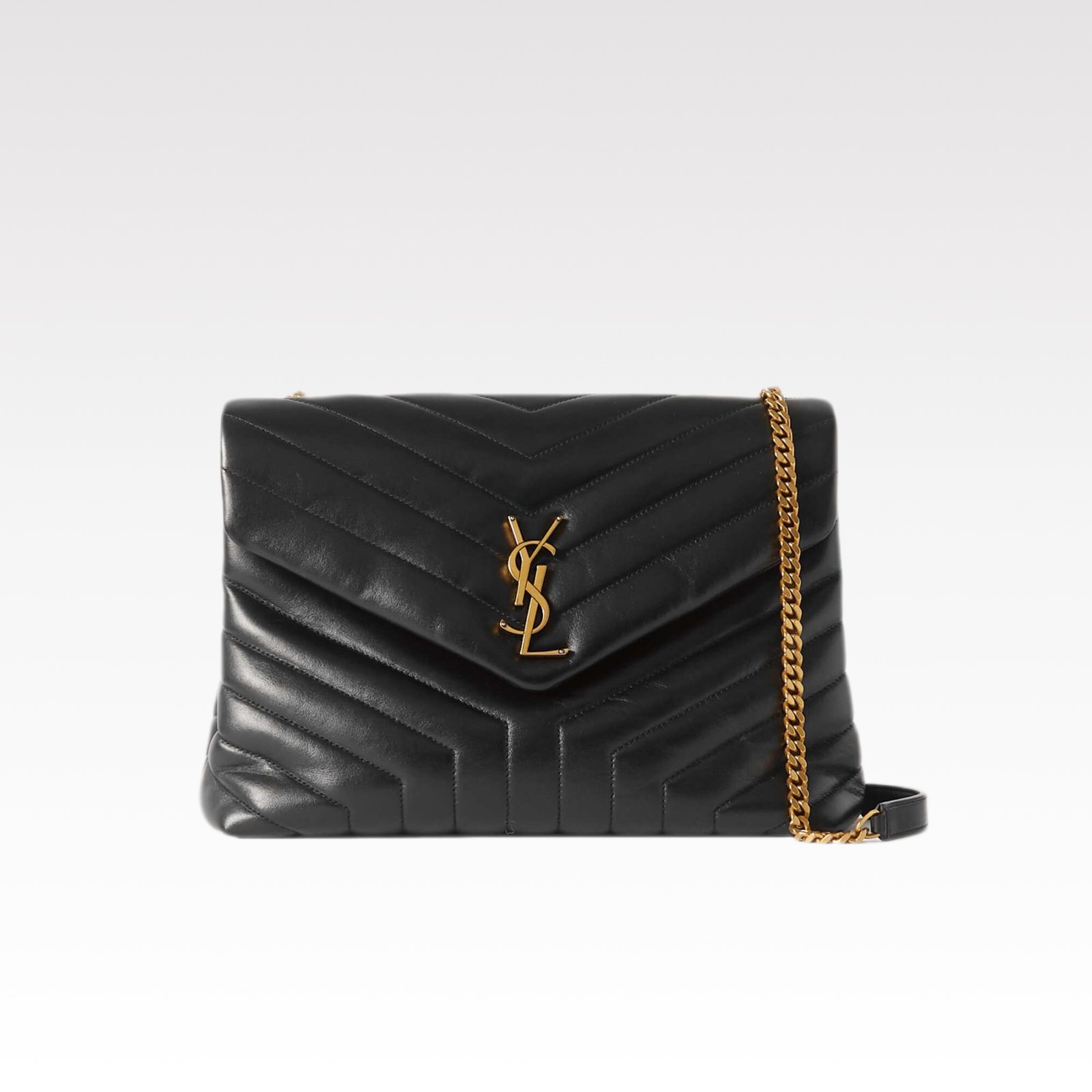 c49626e59c95fe482cd0036be4e2dcf2 SAINT LAURENT Loulou medium quilted leather shoulder bag black - Bag - Image 1