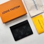 Louis Vuitton Double Card Holder Black Monogram Wallet ﻿ - Image 6