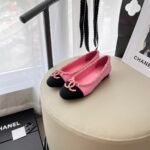 Chanel Patent Calfskin Ballet Flats Vntage Pink- Shoes - Image 7