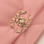 Chanel Calfskin Quilted Chanel 19 Flap Grey -Golden - Bag - Image 7