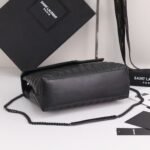 [TOP] SAINT LAURENT Loulou medium quilted leather shoulder bag black Bag-Black hardware - Image 8