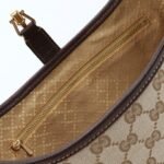 Gucci Jackie 1961 medium shoulder bag Sand and dark brown GG canvas - Bag - Image 8
